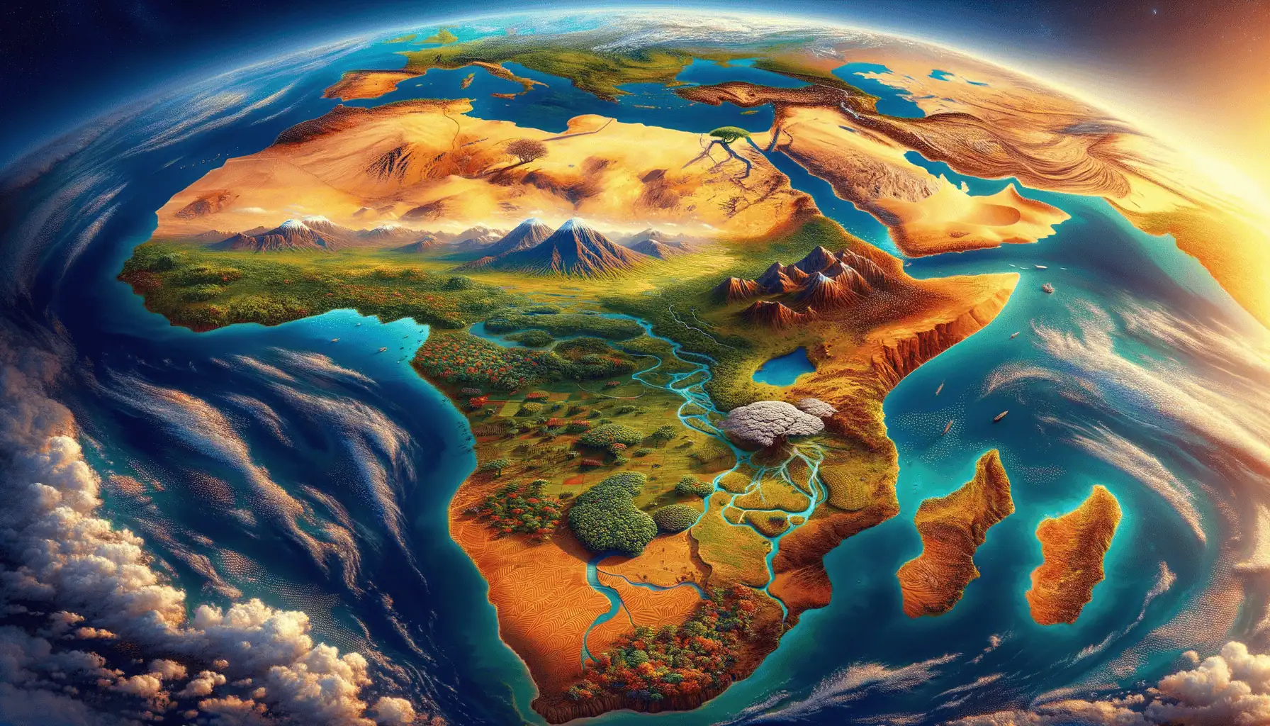 Africa: Location, Political Divisions And Physical Features Class 7