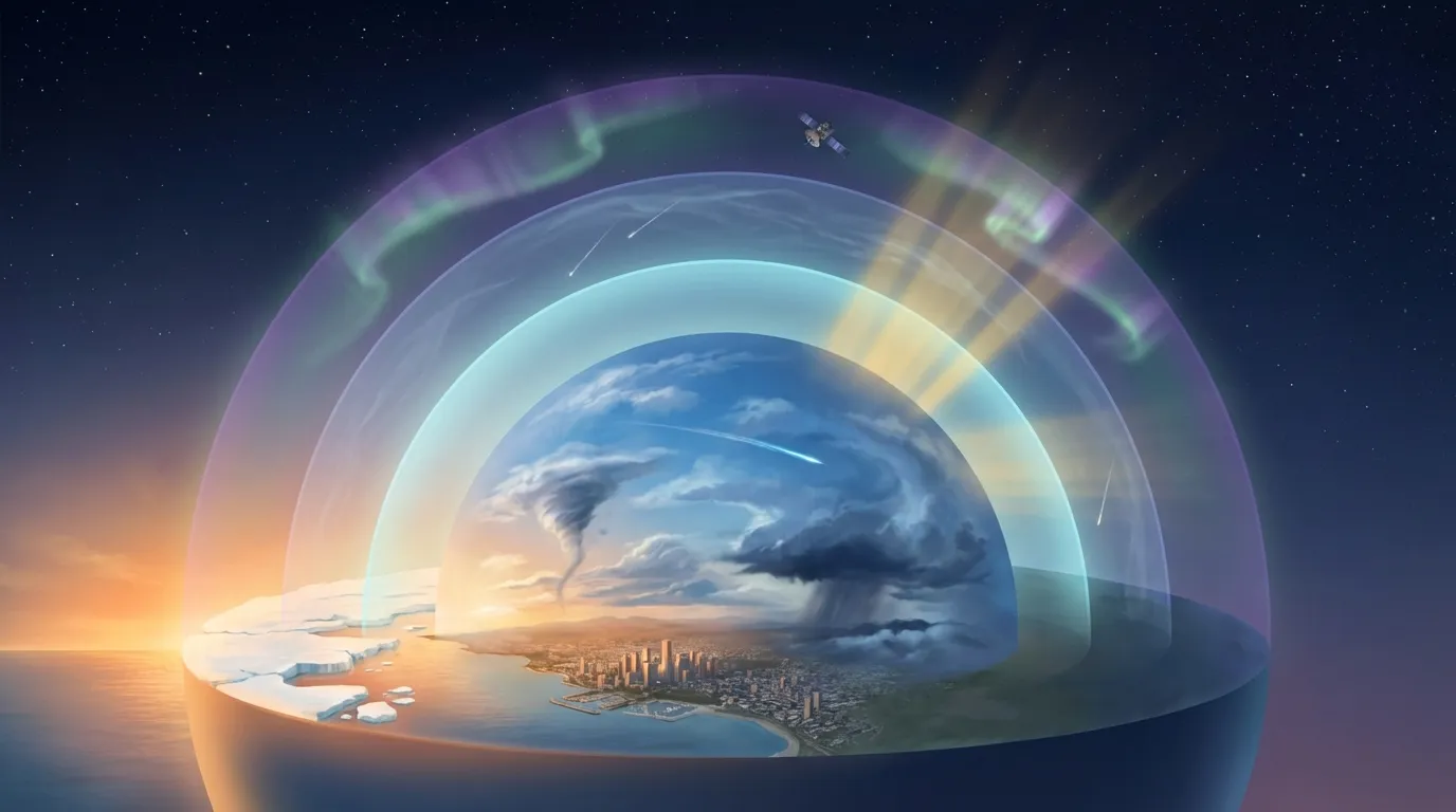 Composition and Structure of the Atmosphere Class 9 - Summary